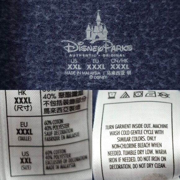 Disney Parks Mickey Mouse Graphic Sweatshirt Sweater Adult XXL Kangaroo Pocket - Picture 8 of 16